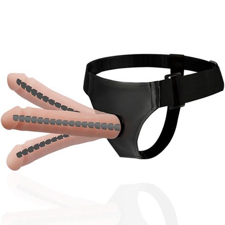 arnes con dildo articulable 23 cm harness attraction