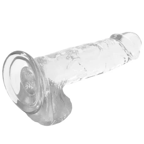 arnes-con-dildo-realista-transparente-20cm