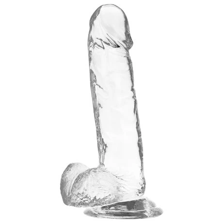 arnes-con-dildo-realista-transparente-20cm
