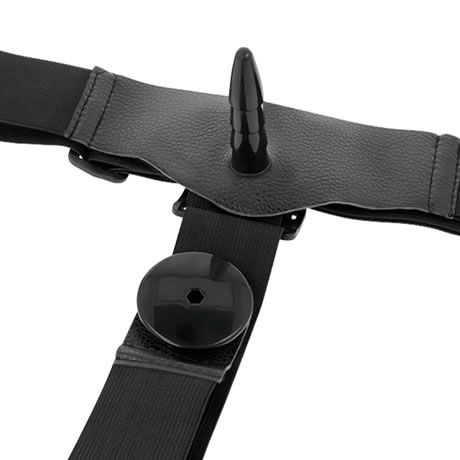arnés doble dildo con vibracion 18 cm harness attraction