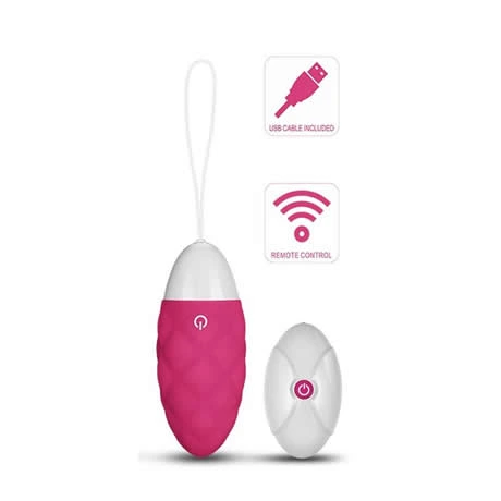 huevo vibrador ijoy control remoto usb rosa