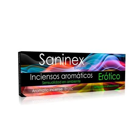 incienso afrodisiaco erotico sanitex 20 stick