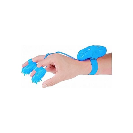mini vibradores para dedos azul neon
