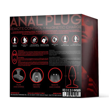 plug anal con control remoto asher