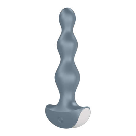 Este plug anal azul grisáceo es un color bonito y diferente para los que les gusten los juguetes sexuales anales. Tiene una forma cónica espectacular, 2 motores fuertes y 12 tipos de vibraciones para disfrutar con vuestra pareja gay, lesbica o hetero.