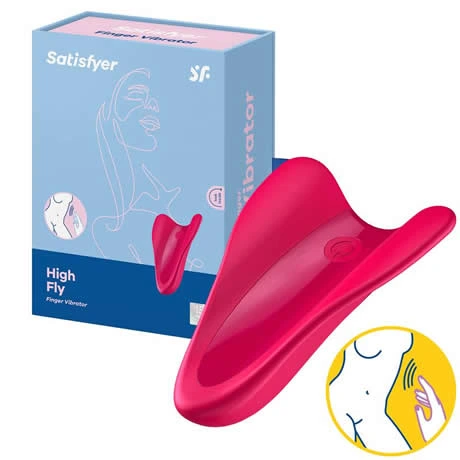 satisfyer vibrador high fly rojo