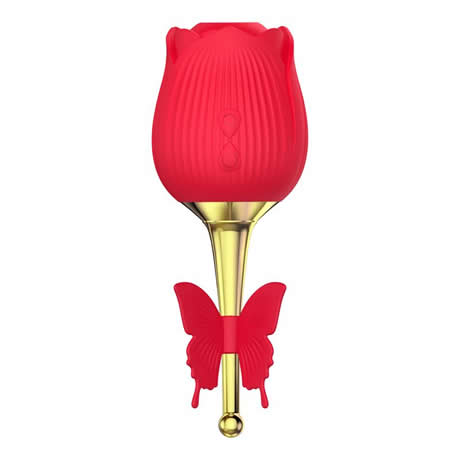 succionador de clitoris con vibrador rojo martinella
