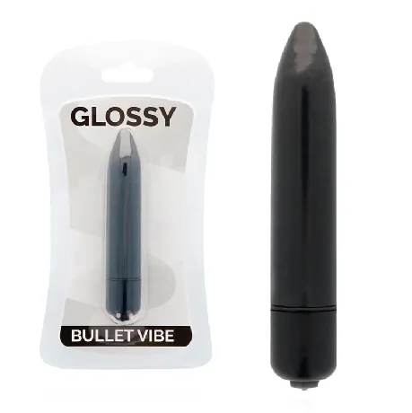 vibrador pequeno negro glossy