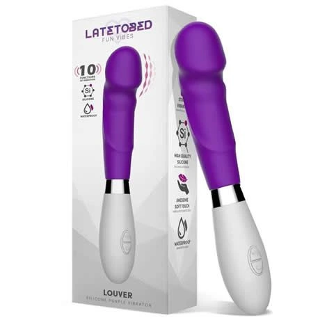 vibrador silicona morado louver latetobed