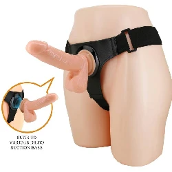 arnes con dildo 20 cm natural imantado