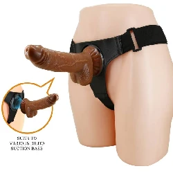 arnes con dildo 20 cm negro imantado