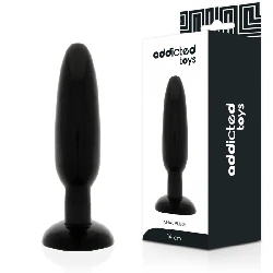 plug anal 14 cm negro addicted toys