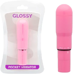 pocket mini vibrador rosa glossy