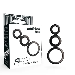 set de anillos para pene y testiculos addicted
