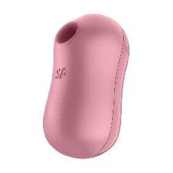 succionador de clitoris y vibrador cotton candy rojo satisfyer