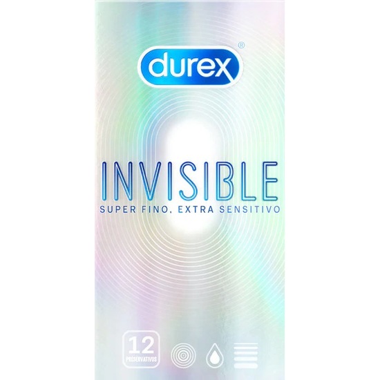 12 preservativos invisibles durex